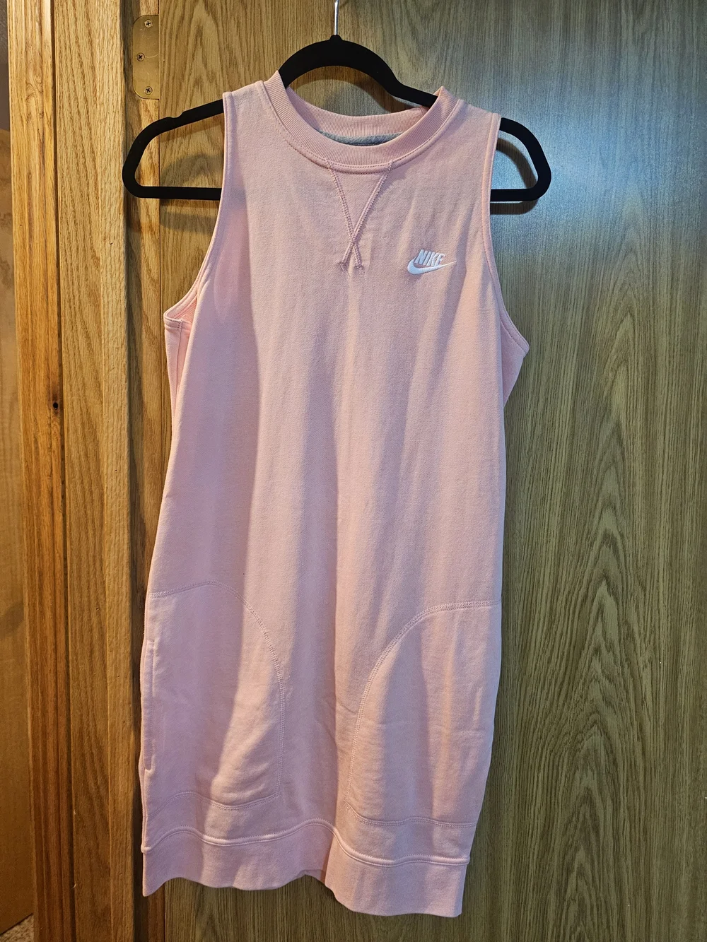 Nike Pink Sleeveless Sweater Dress.  Athleisure Mini